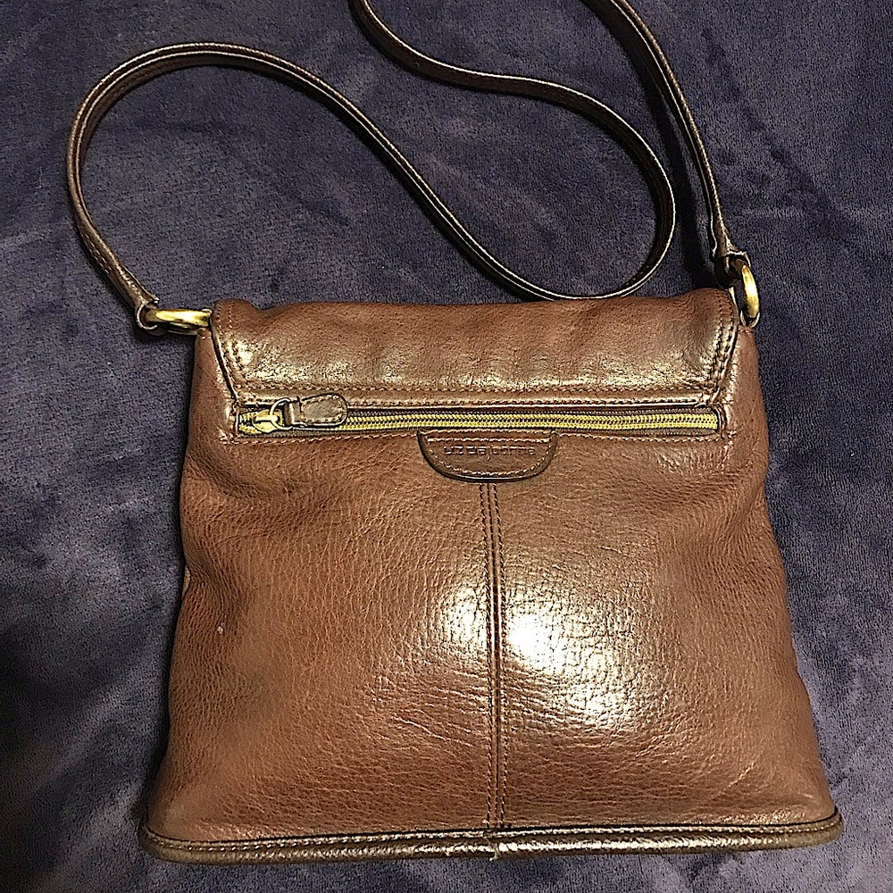 Liz Claiborne Brown Leather Purse Shoulder Bag